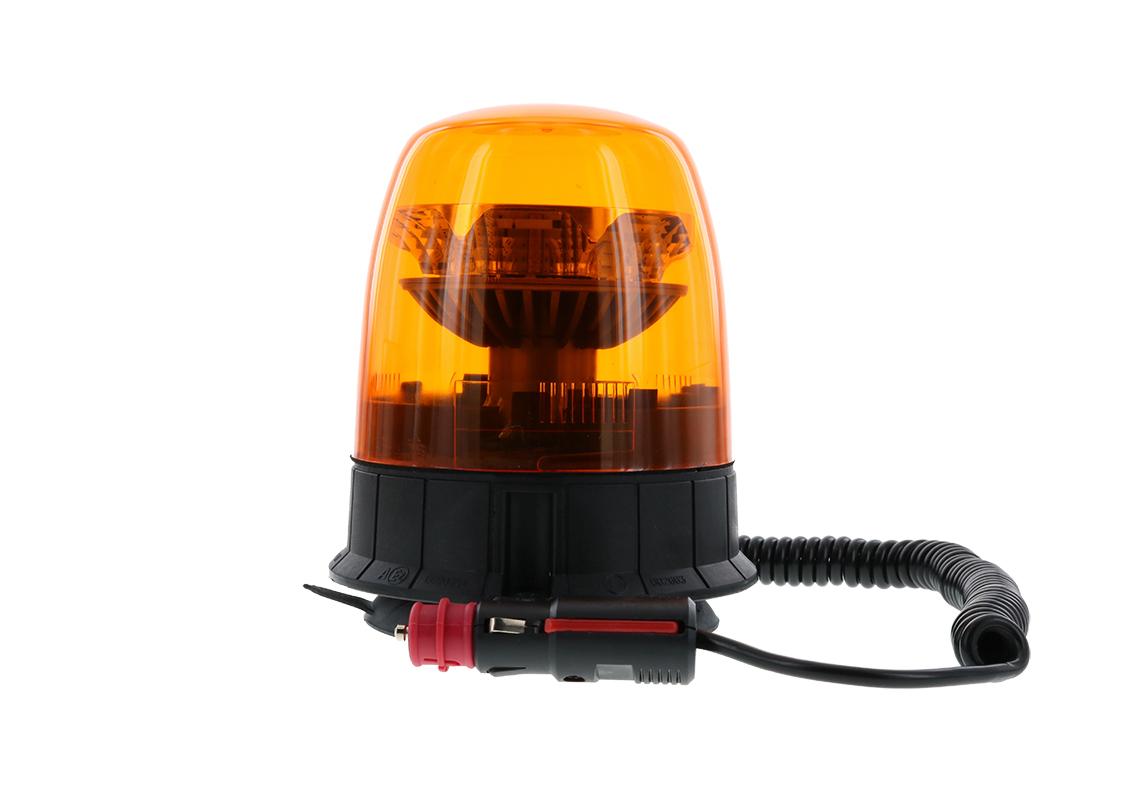 Gyrophare led TAURUS magnetique 1 ventouse lumière rotative ambre   